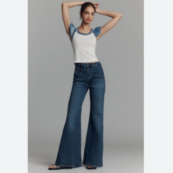 Brand New Women's Pilcro Flutter-Sleeve Fitted Tank Top - Picture 2 of 8